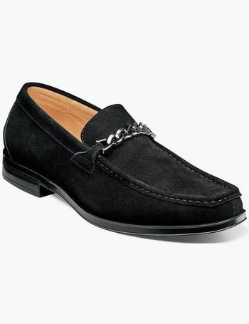 stacy adams donovan black moc toe tassel loafers