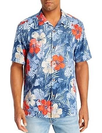 Tommy Bahama Men's Digital Palms Silk Short Sleeve Camp Shirt, Created for  Macy's - Macy's