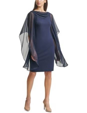 cape overlay dress vince camuto