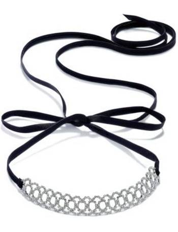 INC International Concepts I.N.C. Gold-Tone Thin Black Ribbon Choker  Necklaces, Created for Macy's - Macy's