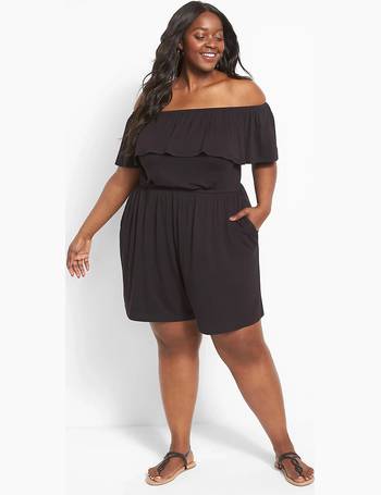 lane bryant black romper