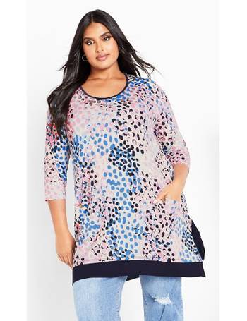 Zim and Zoe Women's ZIM&Zoe Plus Size TOP NALA, Black Roar at