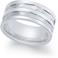 Macy's Sutton By Rhona Sutton Men's Stainless Steel Rings