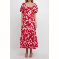 Free The Roses Women's Puff Sleeve Dresses