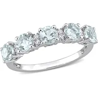 Shop Premium Outlets Mimi & Max Women's Aquamarine Rings