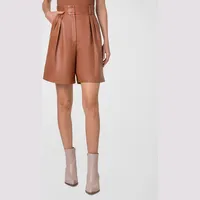 Neiman Marcus Women's Leather Shorts