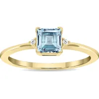 Shop Premium Outlets SSELECTS Women's Aquamarine Rings