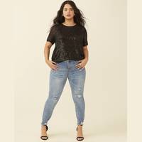 Dia & Co Women's Distressed Jeans