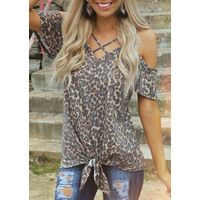 Bellelily Women's Leopard Blouses