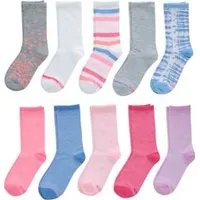 Hanes Girl's Crew Socks