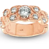 Shop Premium Outlets Pompeii3 Women's Rose Gold Engagement Rings