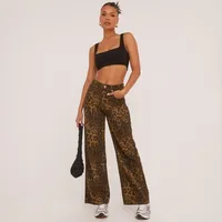 EGO Women's Leopard Jeans