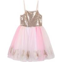 Pink & Violet Girl's Sequin Dresses