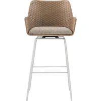 Kathy Kuo Home Rattan Bar Stools