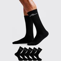 boohooMAN Men's Solid Socks