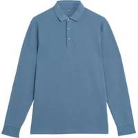 M&S Collection Men's Long Sleeve Polo Shirts