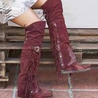 TBdress Women's Lace-Up Boots