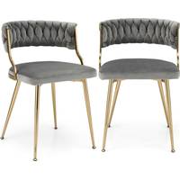Costway Upholstered Dining Chairs
