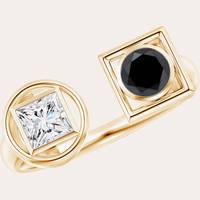 Olivela Women's Black Diamond Rings