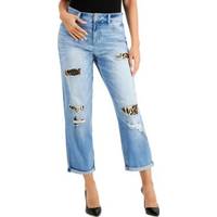 INC International Concepts Women's Patched Jeans