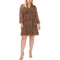 MSK Women's Leopard Dresses