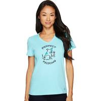 Women's Life is Good V-Neck T-Shirts