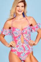 Women's Red Dress Boutique One-Piece Swimsuits