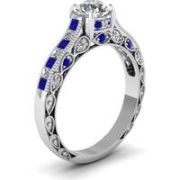 Women's Jeulia Jewelry  White Gold Rings