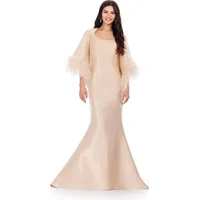 ASHLEYlauren Women's Feather Dresses