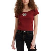 Levi's Women's Shorts Sleeve Tops