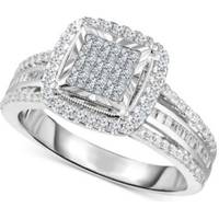 TruMiracle White Gold Engagement Rings For Women
