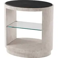 LuxeDecor Oval End Tables