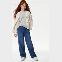 M&S Collection Girl's Wide Leg Jeans