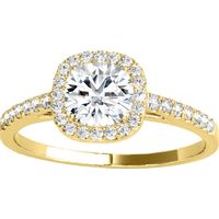 Mauli jewels Women's Cushion Cut Engagement Rings