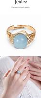Jeulia Jewelry  Women's Aquamarine Rings