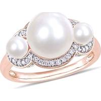 Amour Jewelry Women's Pearl Rings