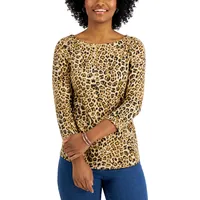 Charter Club Women's Leopard Tops