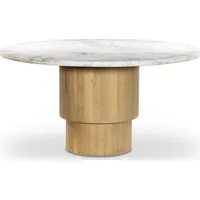 LuxeDecor Four Hands Marble Dining Table