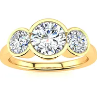 Shop Premium Outlets SSELECTS Women's 3-Stone Rings