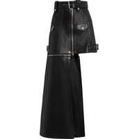 Alexander Mcqueen Women's Black Leather Skirts