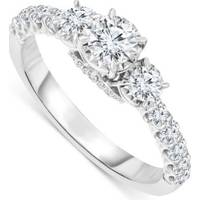 Macy's TruMiracle White Gold Engagement Rings For Women