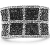 Haus of Brilliance Women's Black Diamond Rings