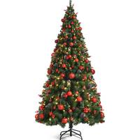 Gymax Pre Lit Christmas Trees