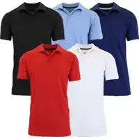 Galaxy By Harvic Men's Short Sleeve Polo Shirts