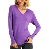 JM Collection Women's V-Neck Sweaters