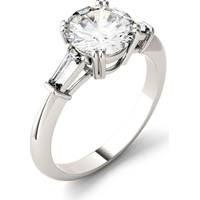 Charles and Colvard Women's Round Engagement Rings