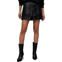 Bloomingdale's Women's Black Leather Skirts