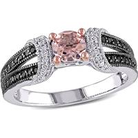 Amour Jewelry Women's Black Diamond Rings