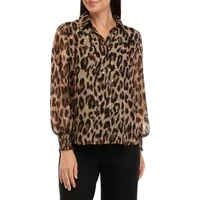 T Tahari Women's Leopard Tops