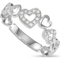 MyDiamondBox Women's Heart Diamond Rings